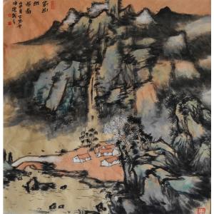 艺术品图片：艺术家陈乐国画作品名称《【家山幽居图】作者陈乐》价格4800.00 元