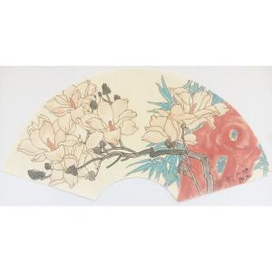 艺术品图片：艺术家刘长亮国画作品名称《【扇面】作者刘长亮》价格2400.00 元