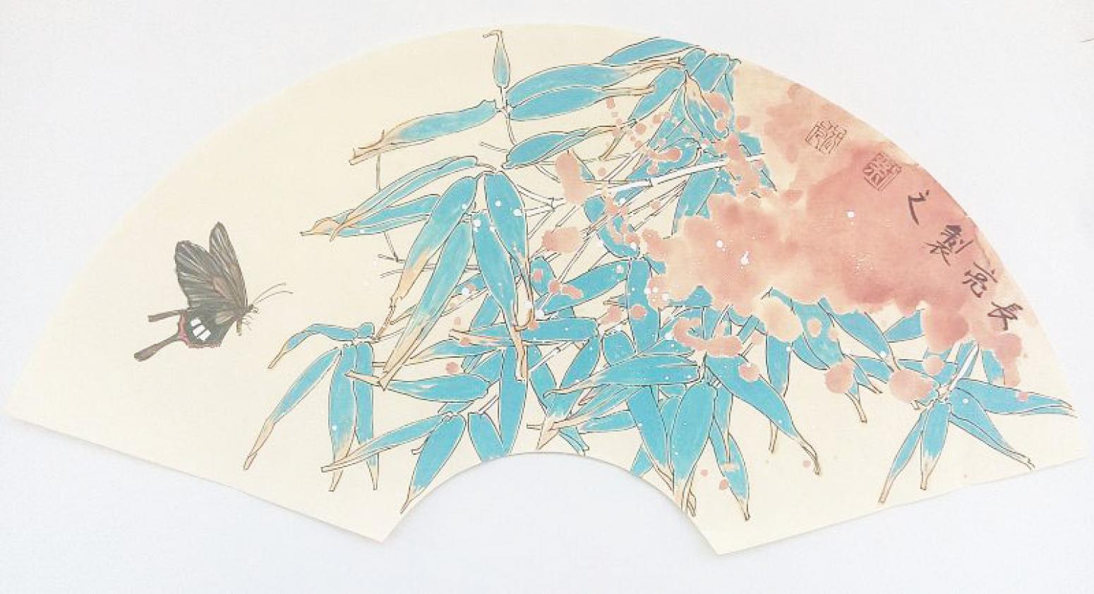 刘长亮国画作品《【扇面】作者刘长亮》【图0】