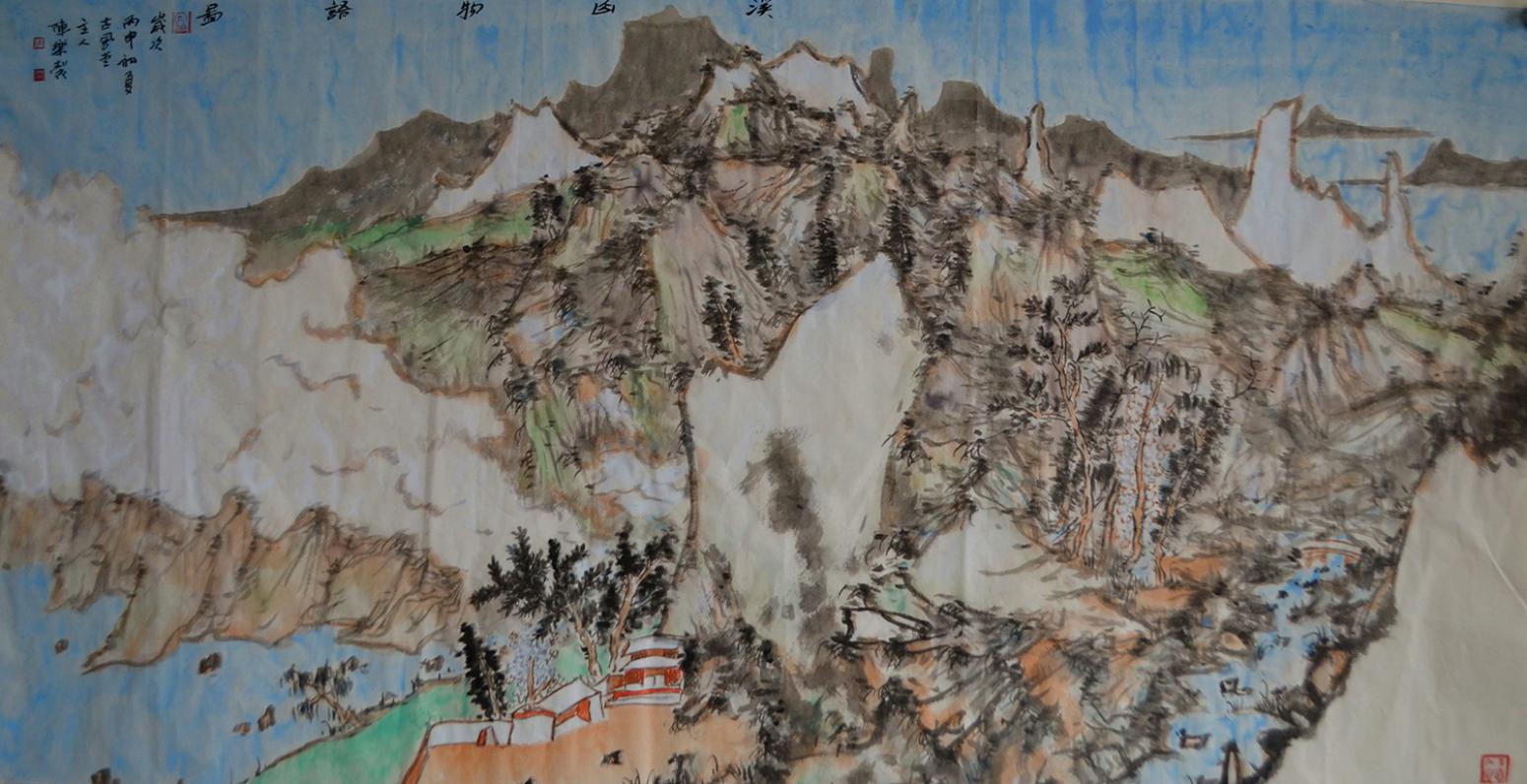 陈乐国画作品《【溪山物语】作者陈乐》【图0】