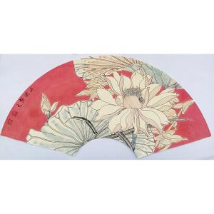 艺术品图片：艺术家刘长亮国画作品名称《【扇面】作者刘长亮》价格2400.00 元