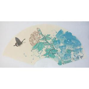 艺术品图片：艺术家刘长亮国画作品名称《【扇面】作者刘长亮》价格2400.00 元