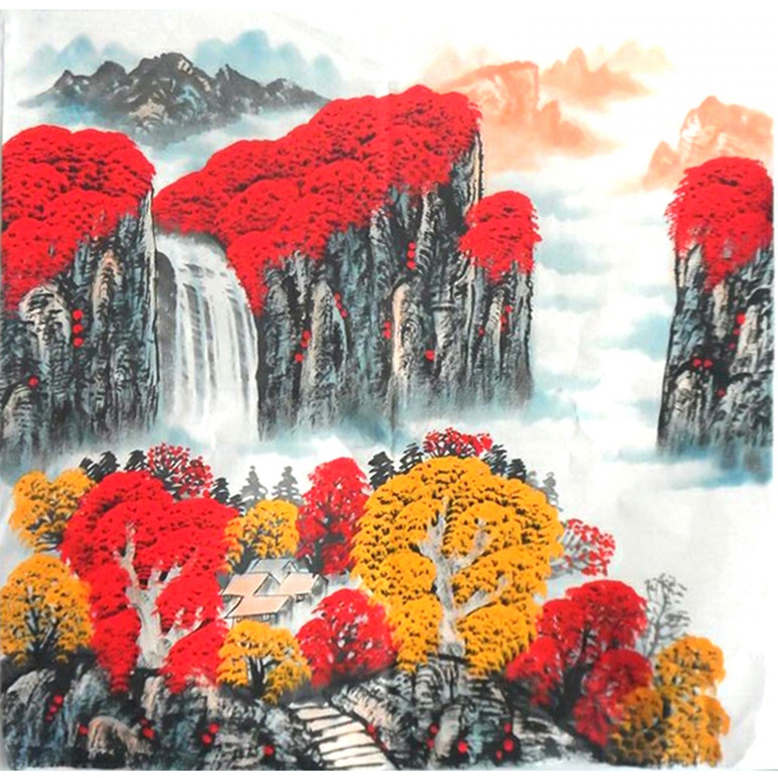 王保雷国画作品《【山水5】作者王保雷 可定制》