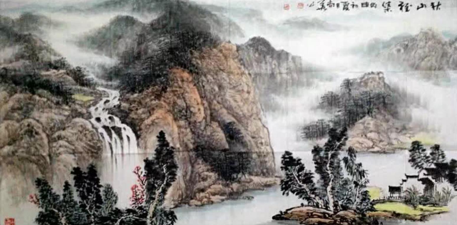 陶尚华国画作品《【山水3】作者陶尚华》【图0】