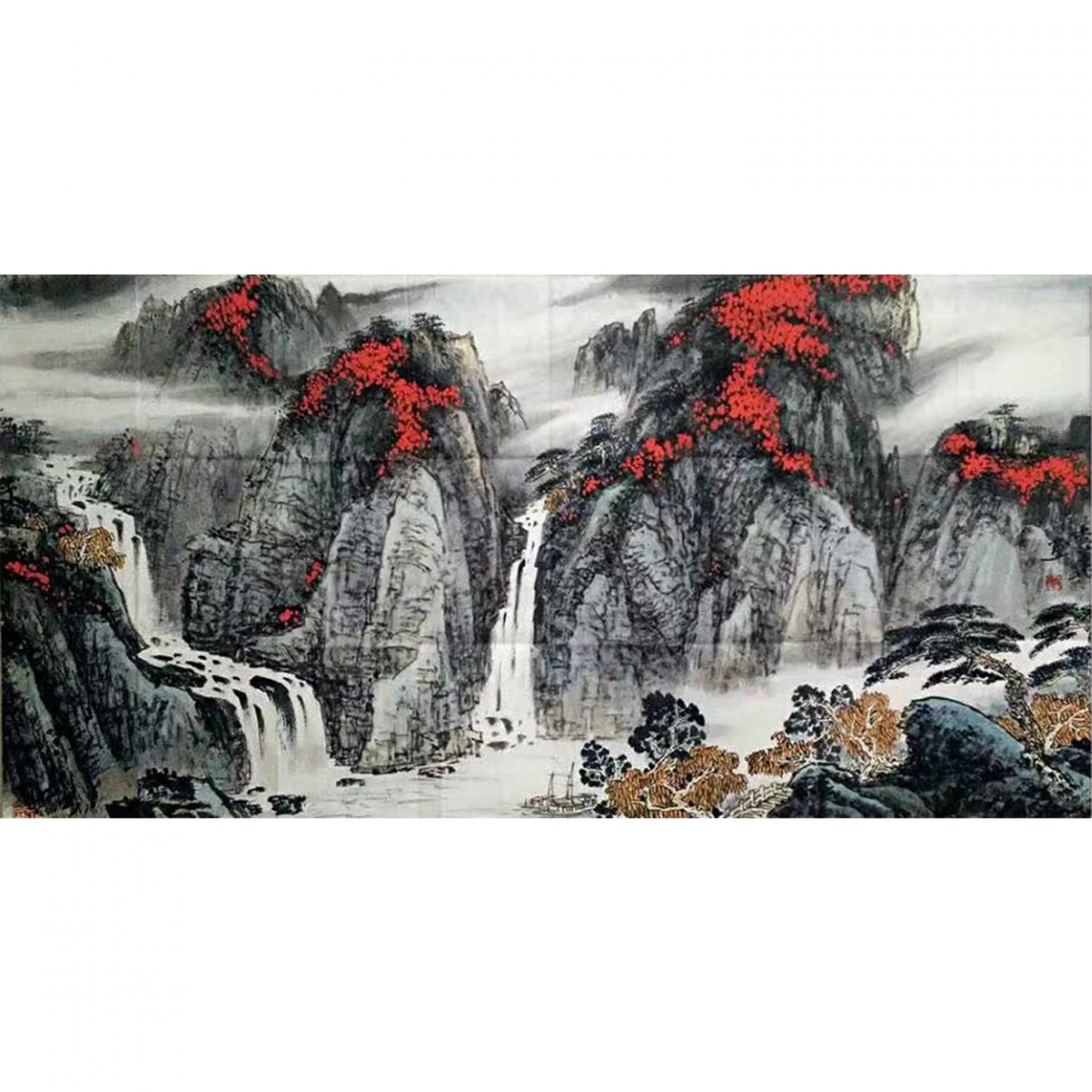 陶尚华国画作品《【山水7】作者陶尚华》