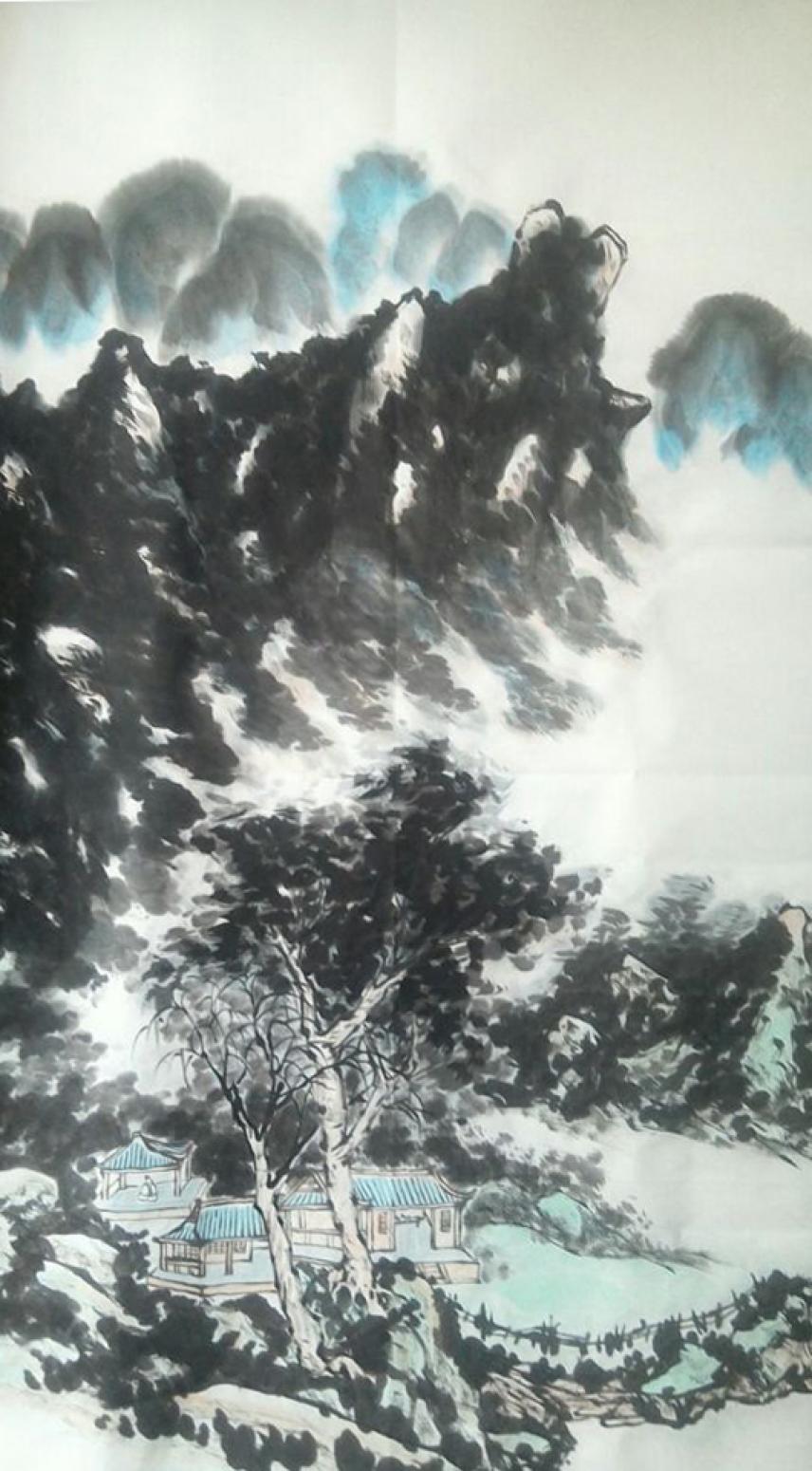 旺木国画作品《【山水2】作者旺木》【图0】