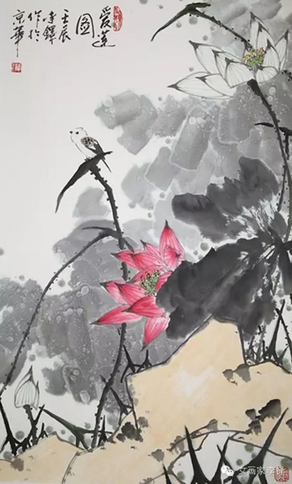 李铎国画作品《【花鸟2】作者李铎》【图0】