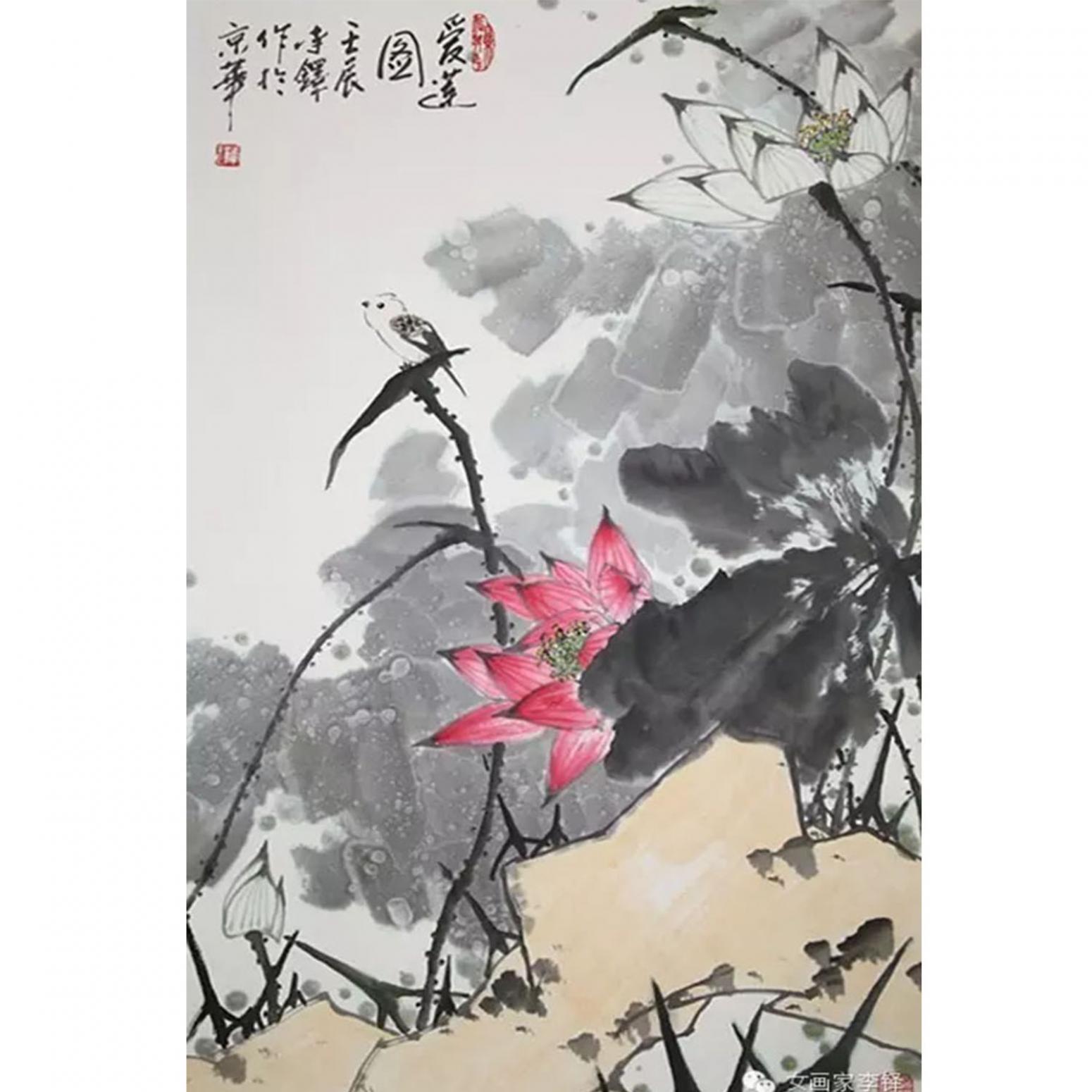 李铎国画作品《【花鸟2】作者李铎》