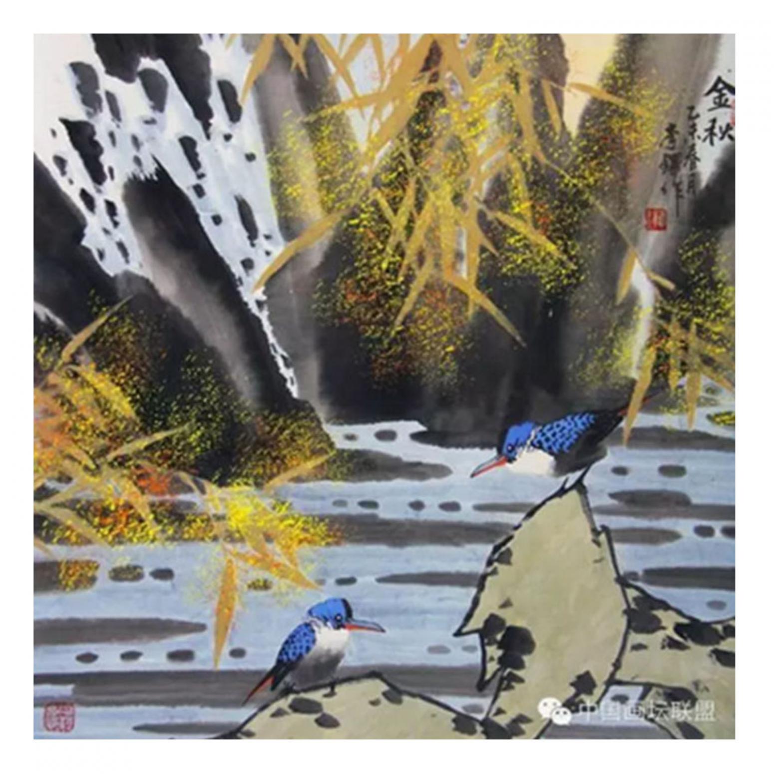 李铎国画作品《【花鸟22】作者李铎》