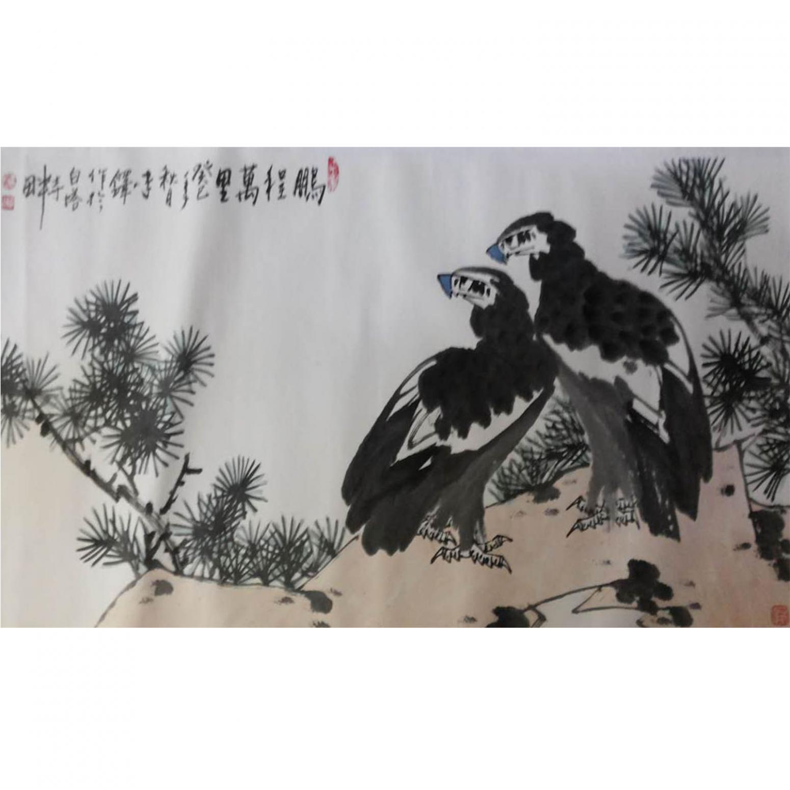 李铎国画作品《【花鸟24】作者李铎》