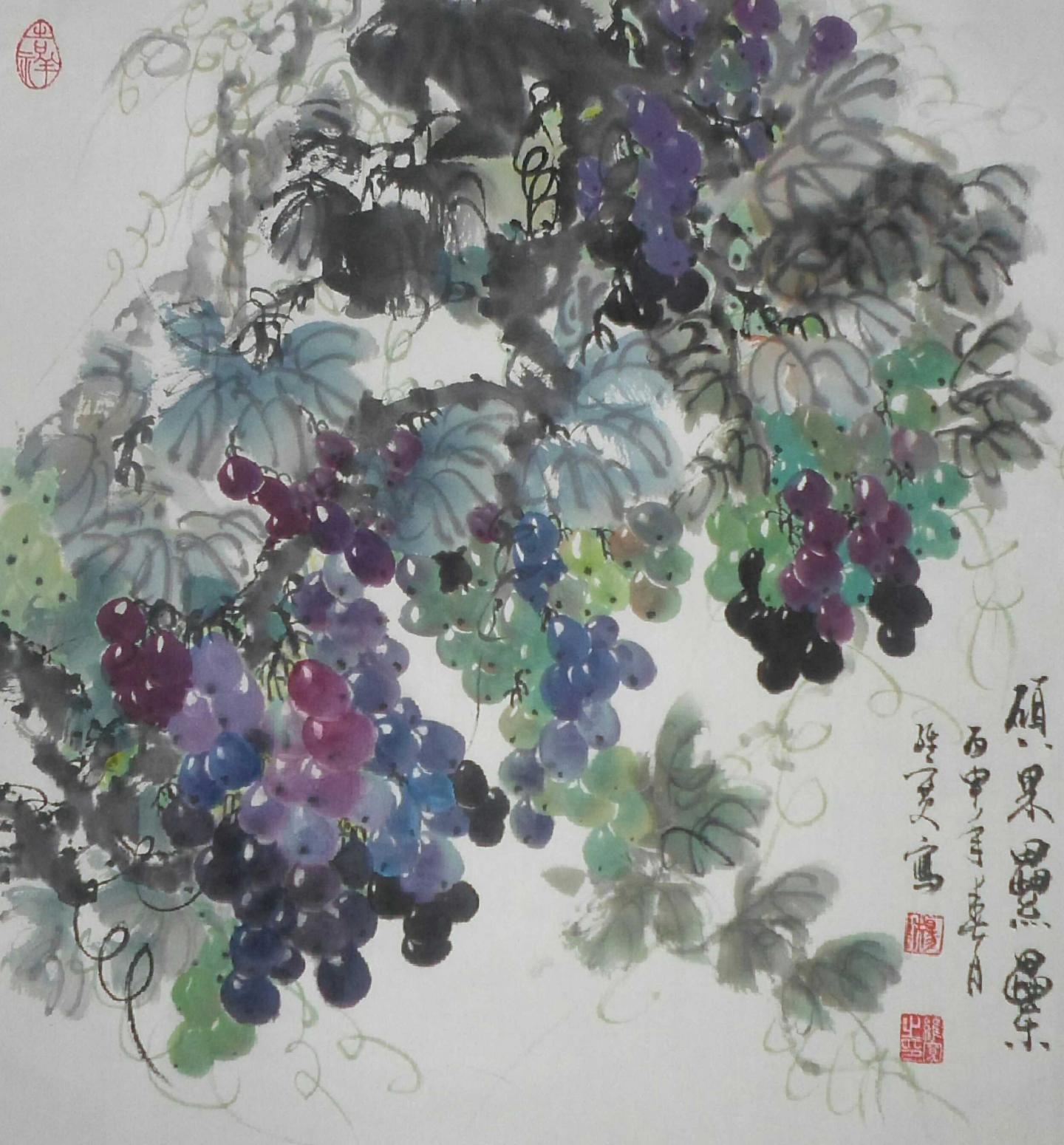 杨维宽国画作品《【硕果累累】作者杨维宽 可定制》【图0】