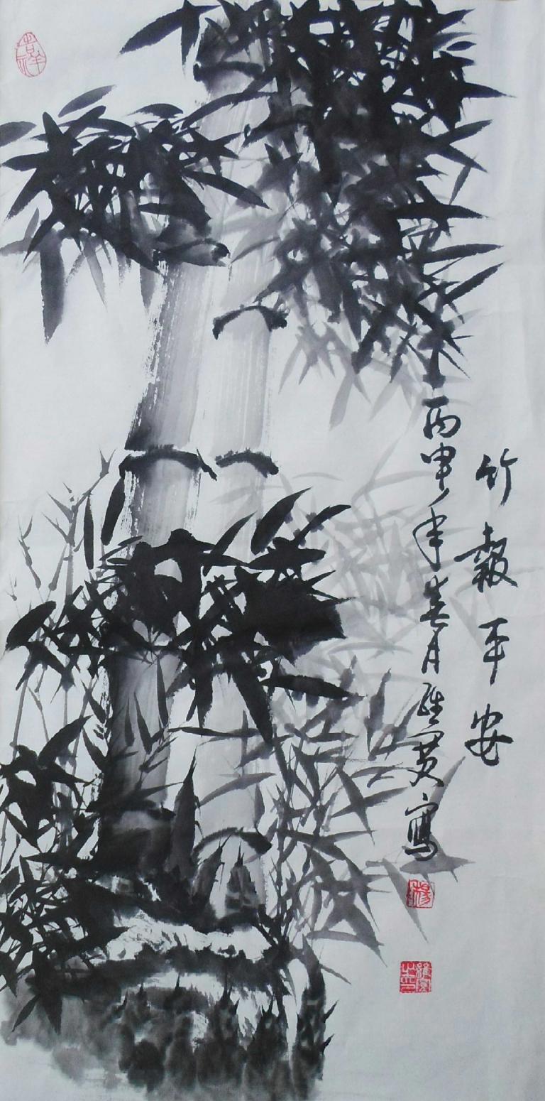 杨维宽国画作品《【竹报平安】作者杨维宽  可定制》【图0】