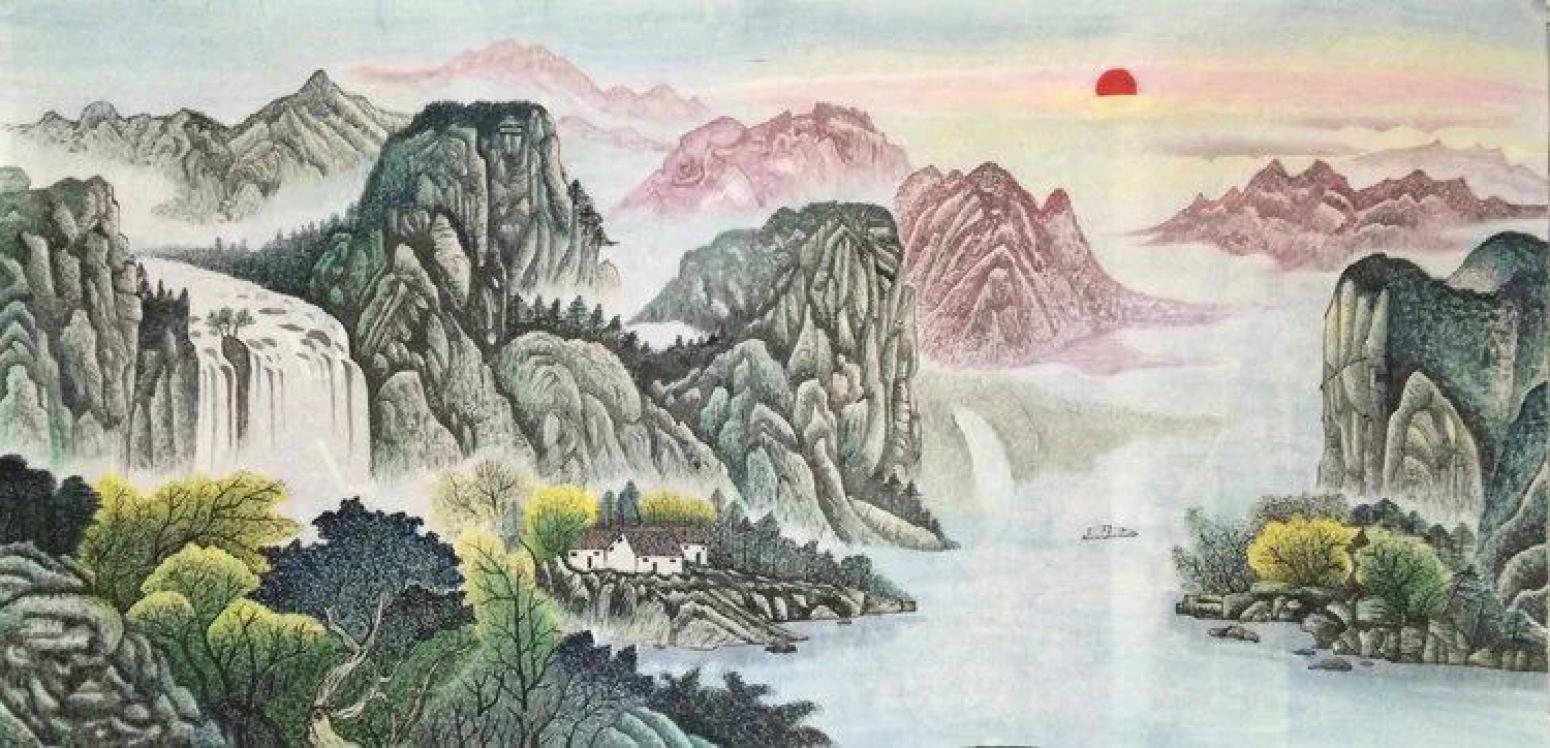 吴春田国画作品《【山水42】作者吴春田》【图0】