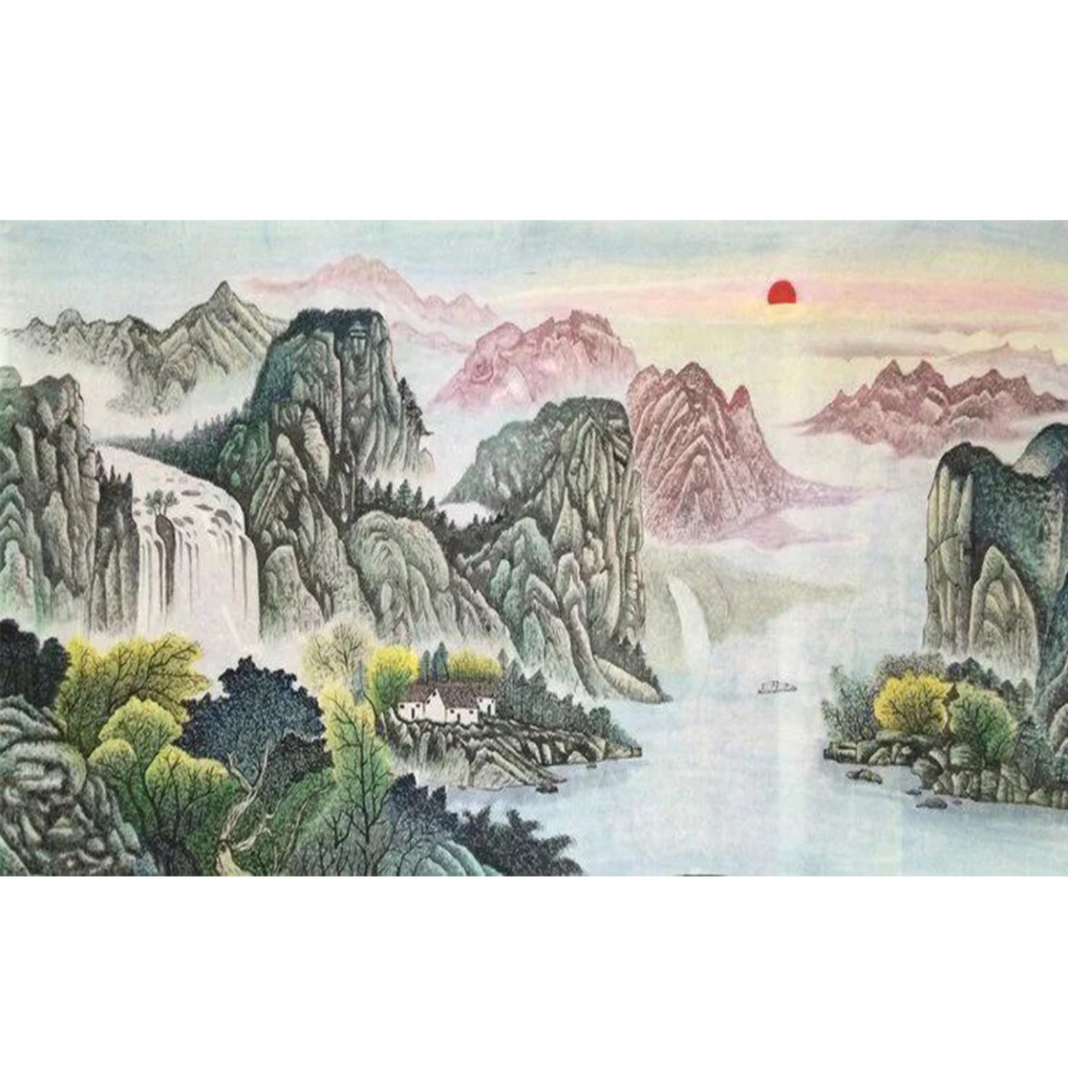 吴春田国画作品《【山水42】作者吴春田》