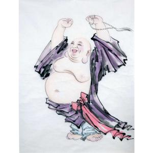 徐景莲国画作品《【大肚子佛】徐景莲》议价