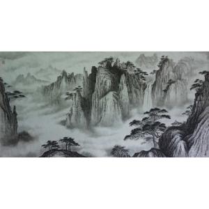 徐景莲国画作品《【山水】作者徐景莲》议价