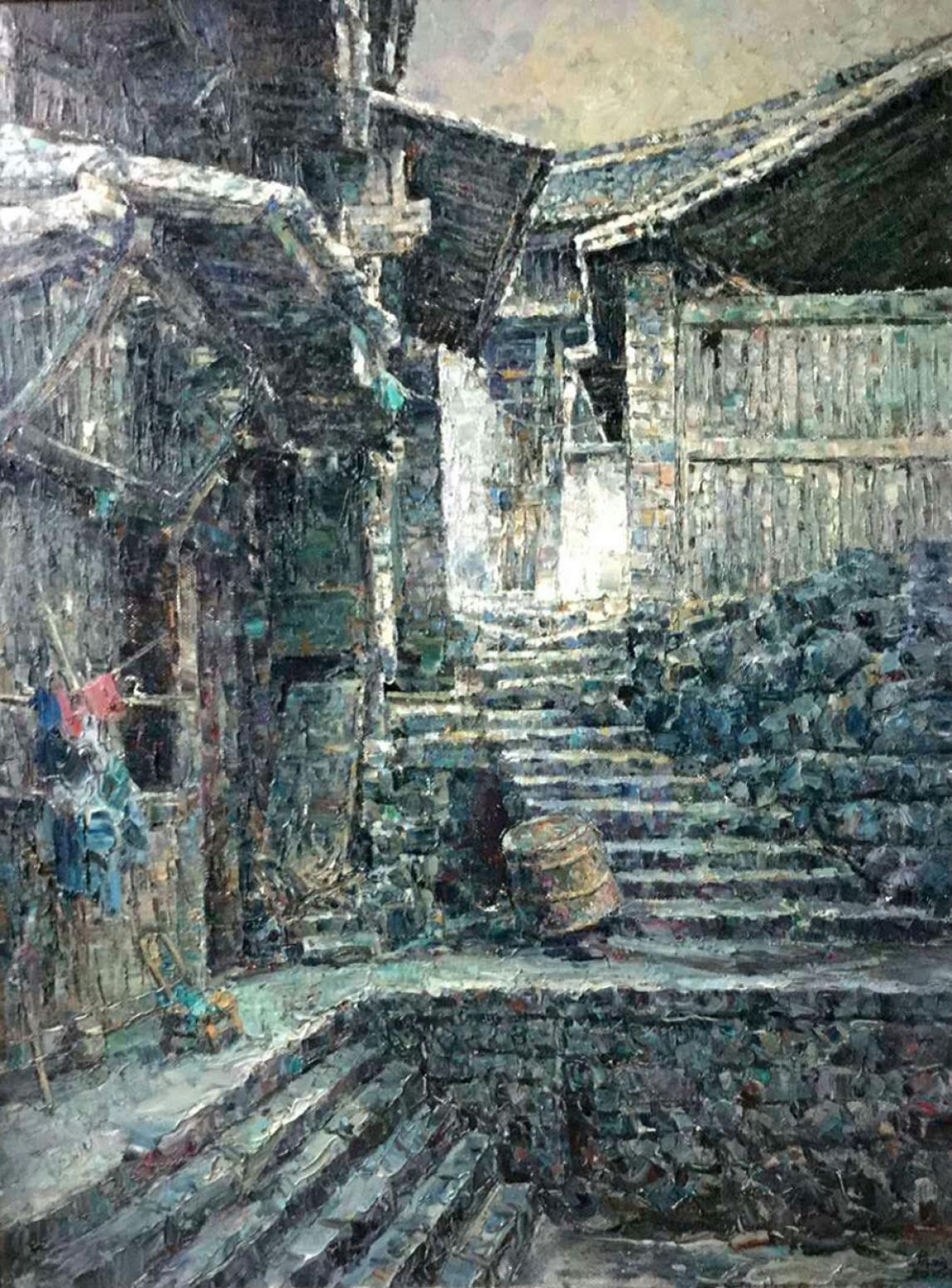 朱明油画作品《【老家乡】作者朱明》【图0】