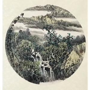 艺术品图片：艺术家原东平国画作品名称《【祥云圣水入涧流】作者原东平》价格21600.00 元