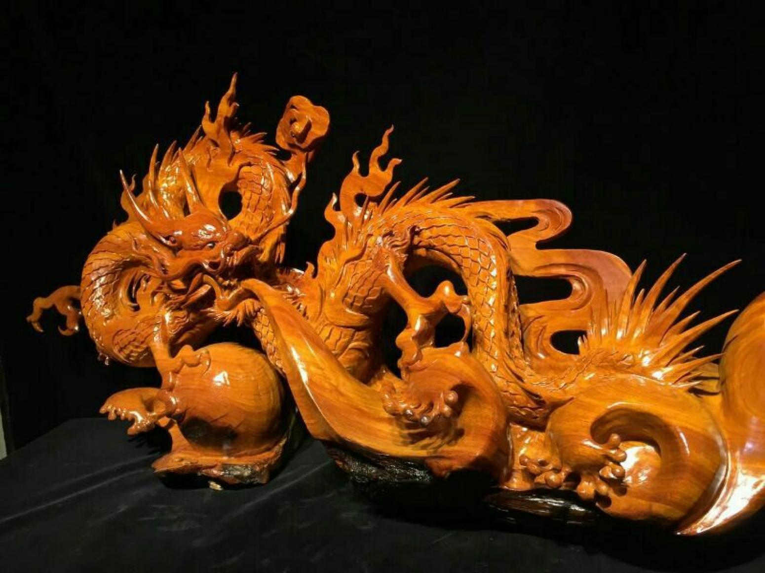 刘木雕刻作品《【盛世腾龙】持有人刘木》【图1】