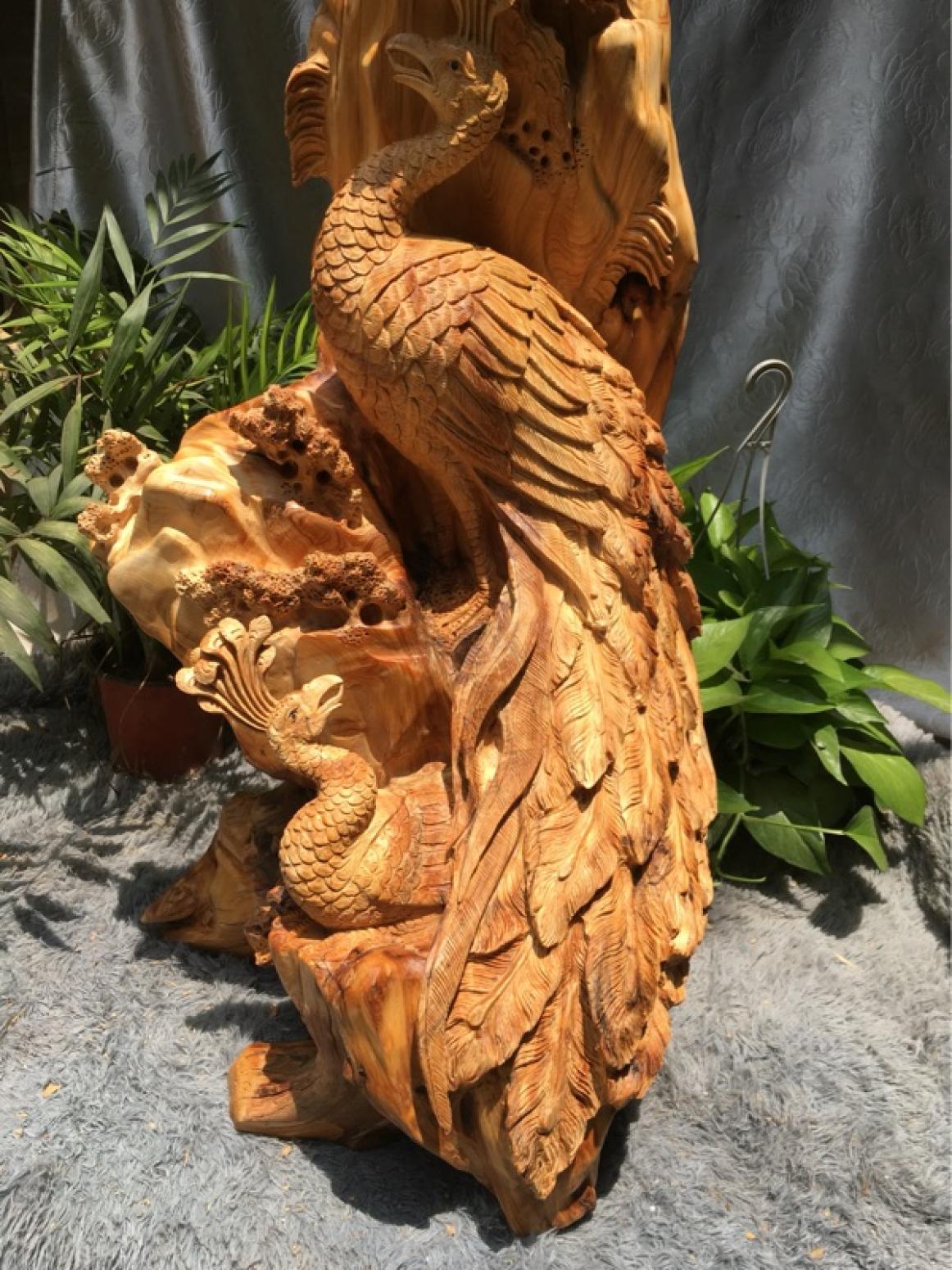 刘木雕刻作品《【孔雀】持有人刘木》【图3】