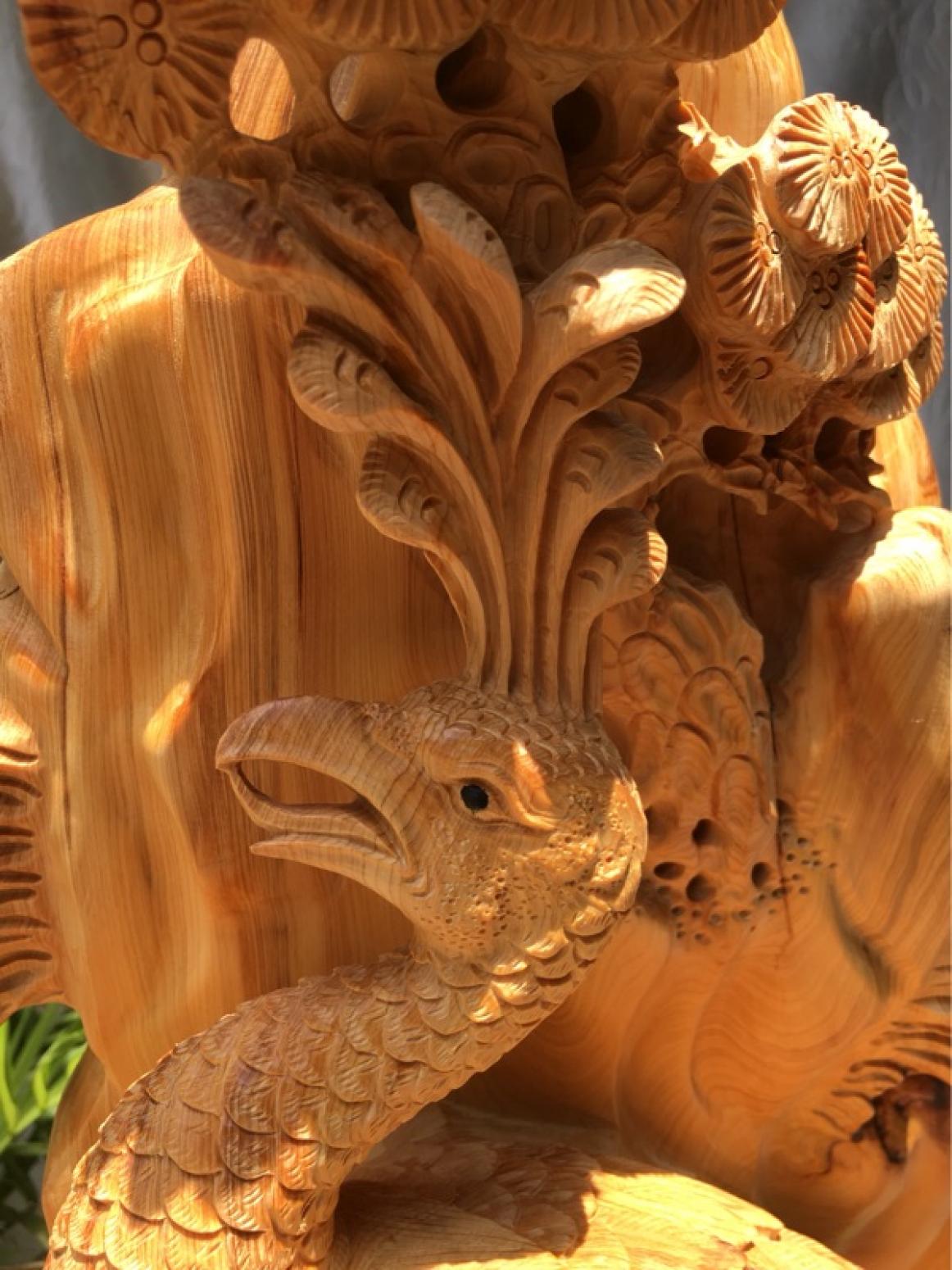 刘木雕刻作品《【孔雀】持有人刘木》【图4】