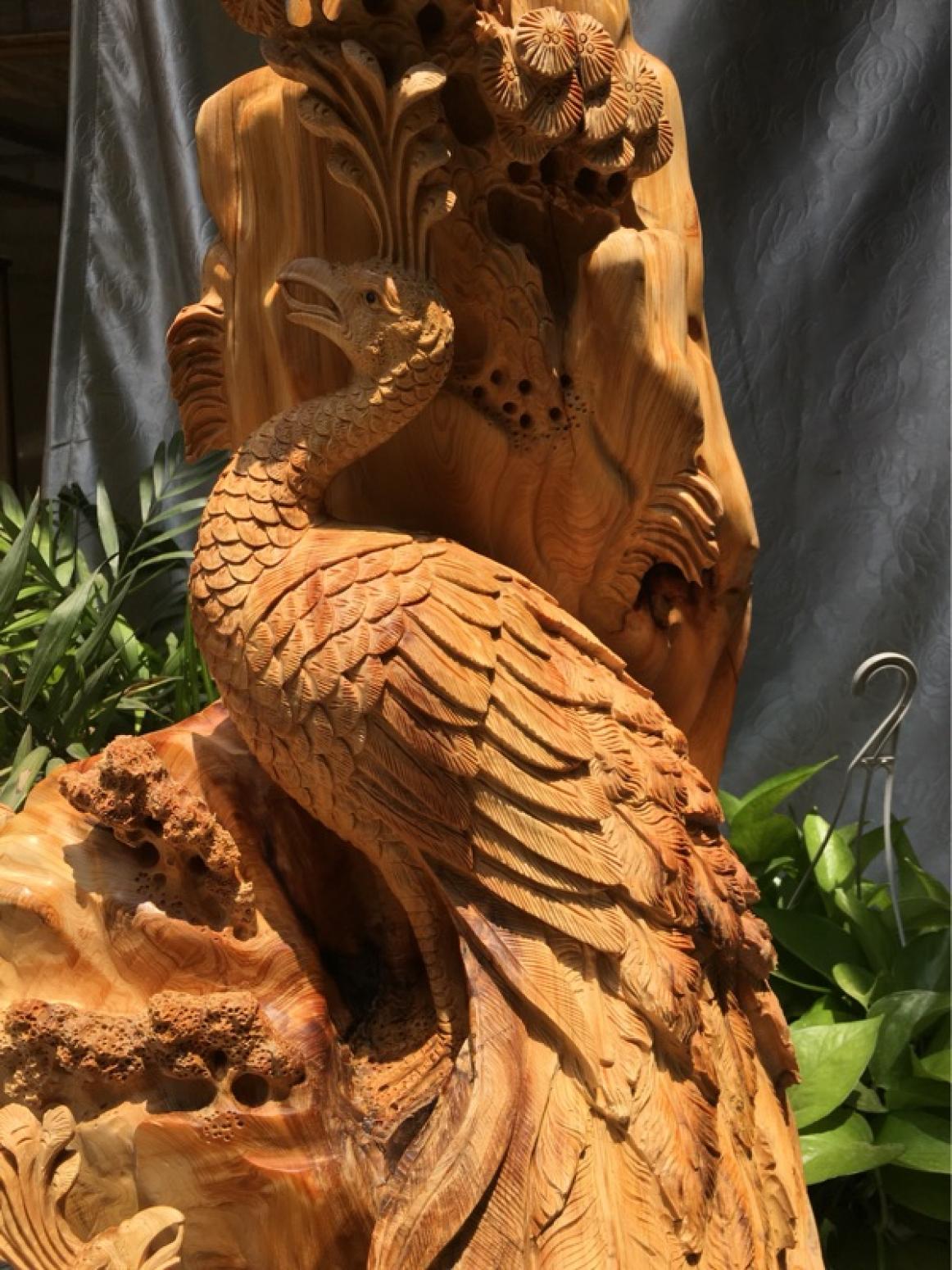 刘木雕刻作品《【孔雀】持有人刘木》【图7】