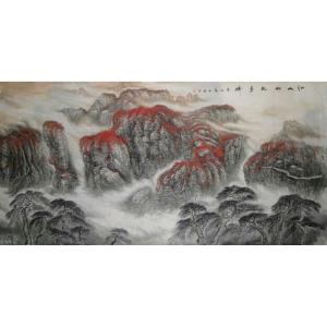 艺术品图片：艺术家胡爱民国画作品名称《【山水】作者胡爱民（可定制）》价格9600.00 元