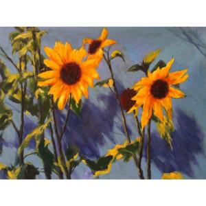 凌振宁油画作品《【向日葵】作者凌振宁 临摹》价格1200.00元