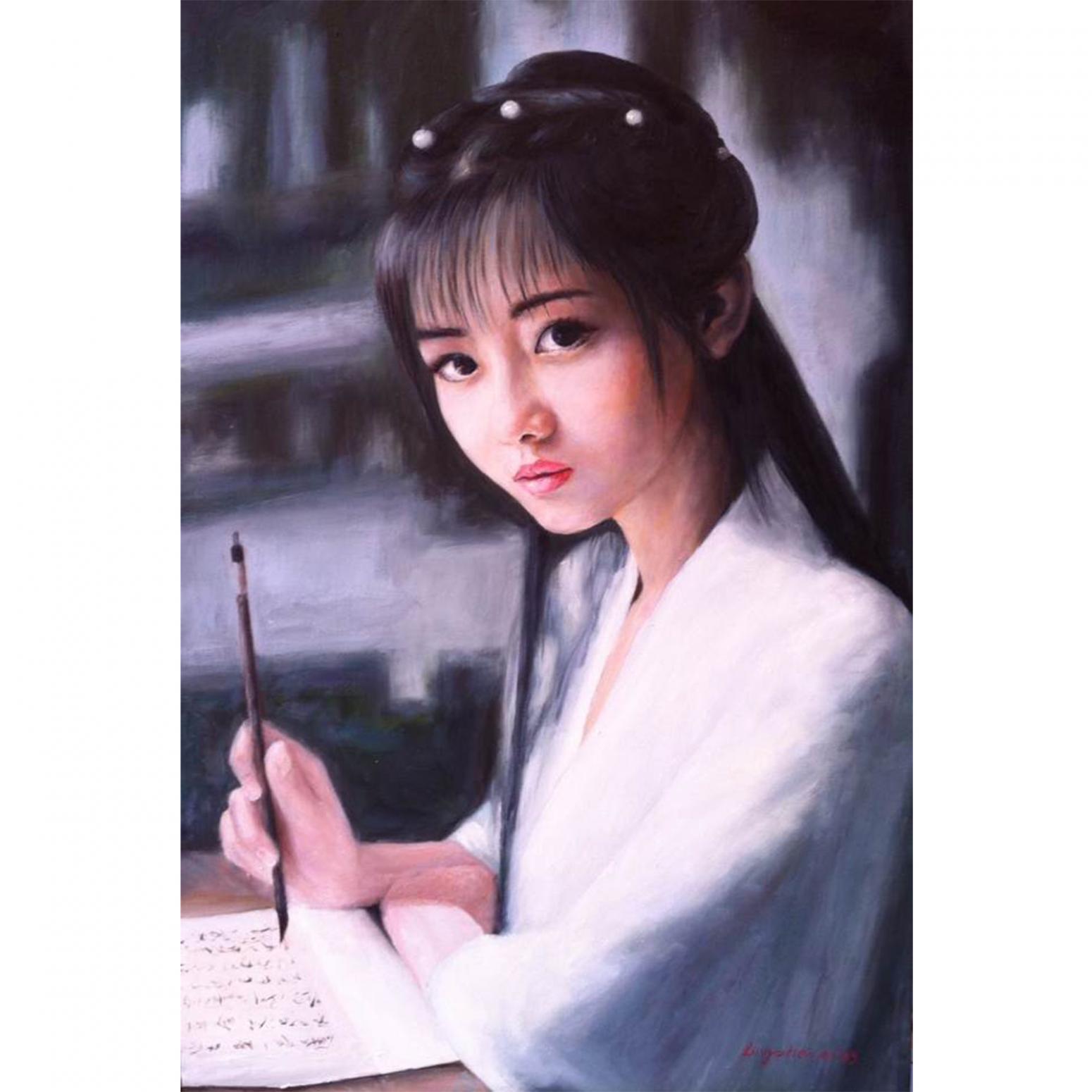 凌振宁油画作品《【人物】作者凌振宁》