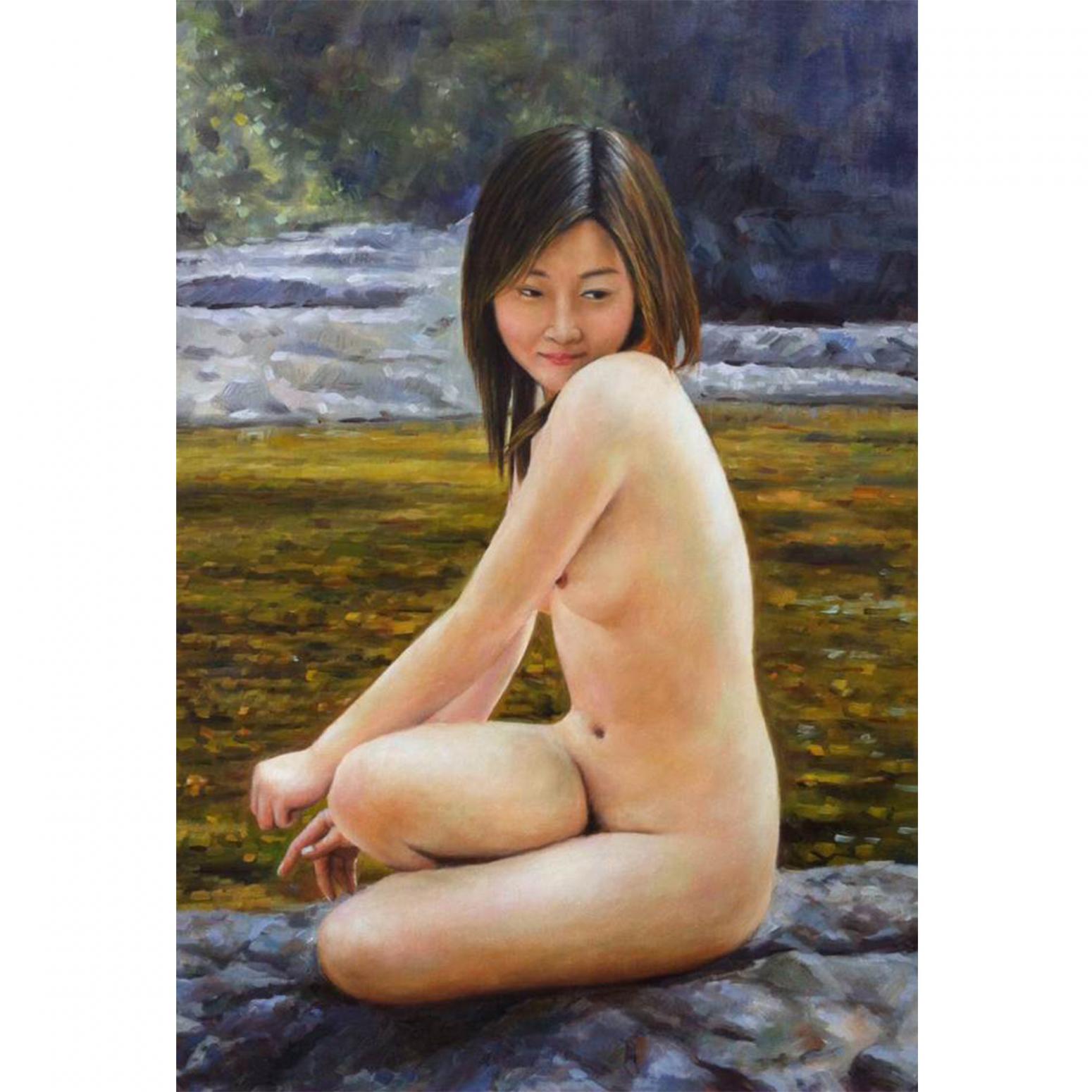 凌振宁油画作品《【人物油画3】作者凌振宁》