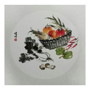 许伟明国画作品《【菜根香】作者许伟明》价格600.00元