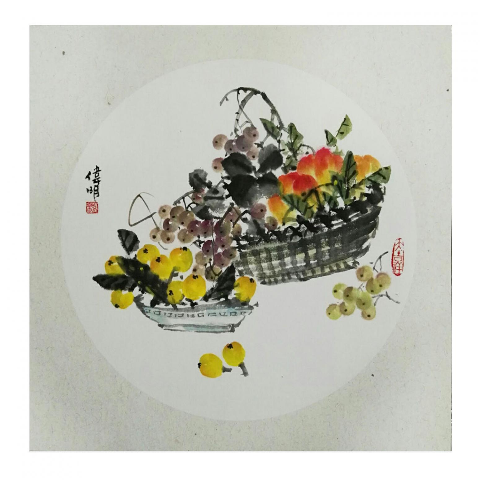 许伟明国画作品《【清夏】作者许伟明》