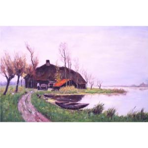 艺术品图片：艺术家凌振宁油画作品名称《风景油画》价格2400.00 元