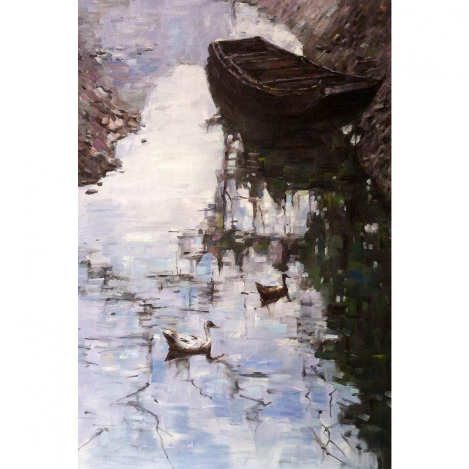 凌振宁油画作品《【油画 风景】作者凌振宁》