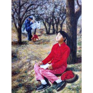 凌振宁油画作品《【童年】作者凌振宁》价格4800.00元