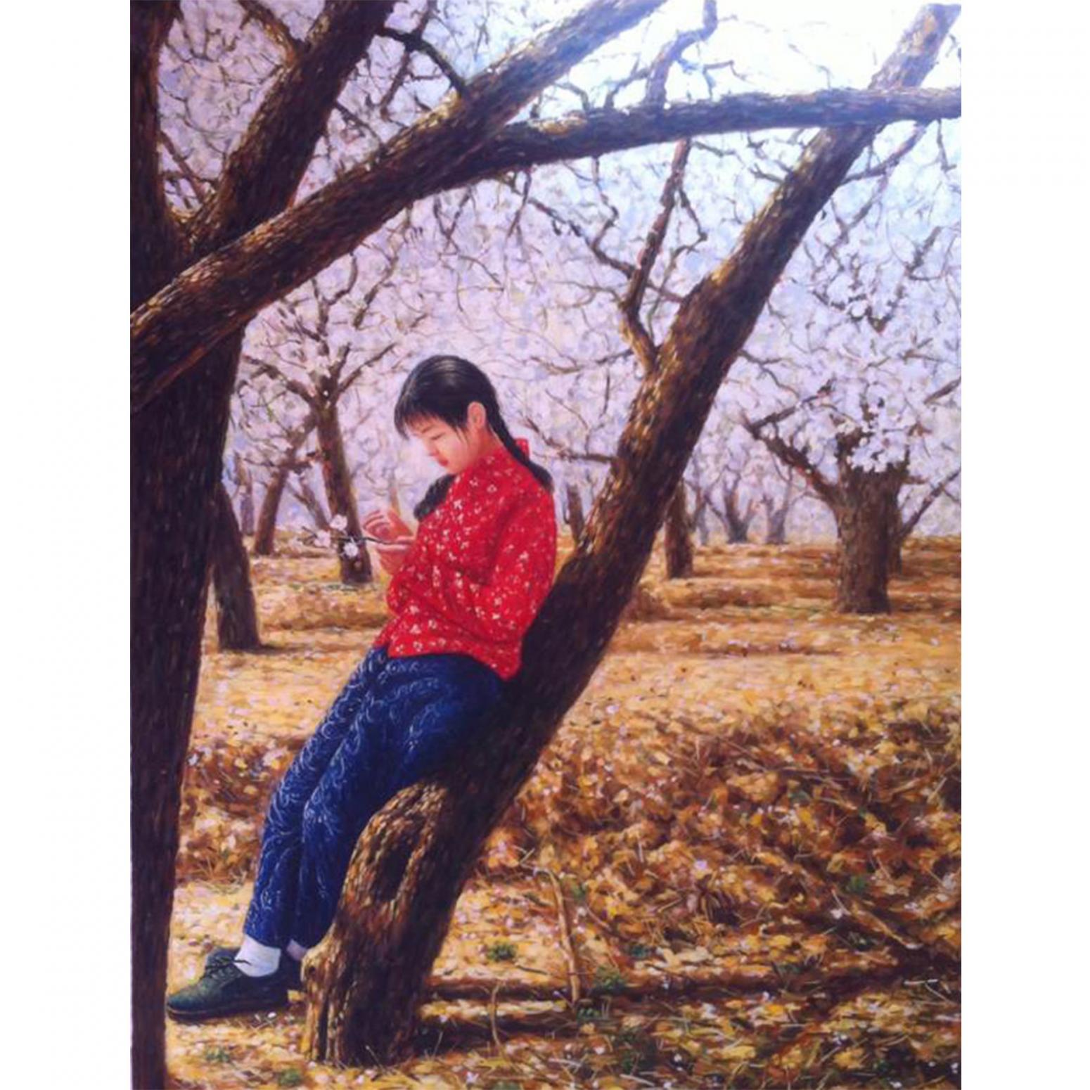 凌振宁油画作品《【踩景】作者凌振宁》