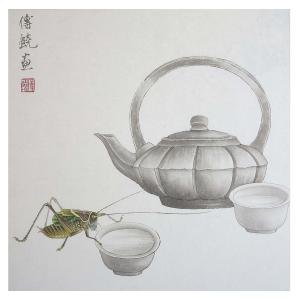 傅饶国画作品《【求醉】作者傅饶》价格1000.00元