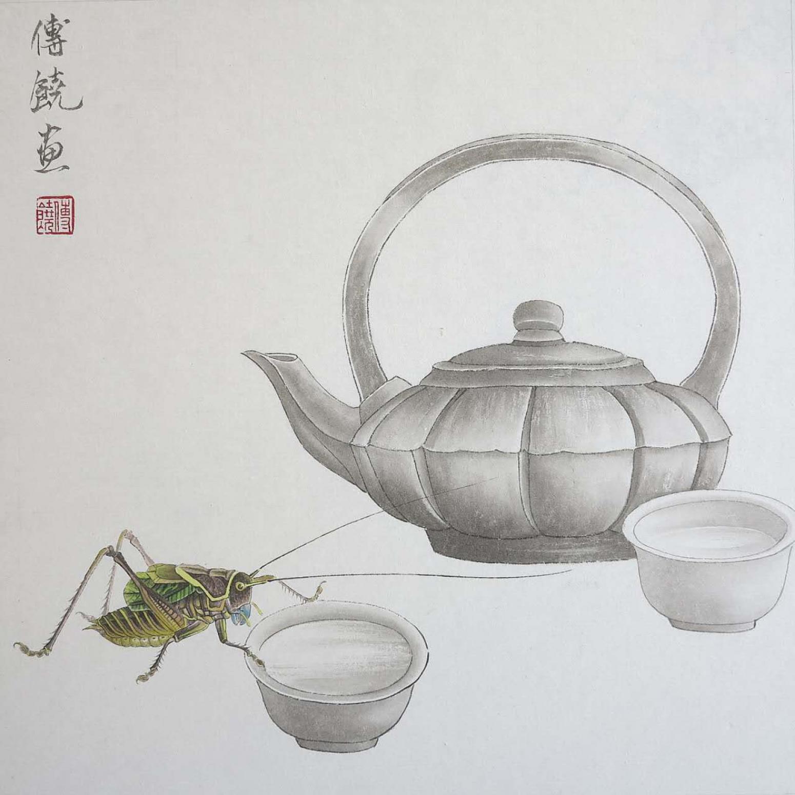 傅饶国画作品《【求醉】作者傅饶》【图0】