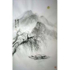 覃莽国画作品《【归柳】作者覃莽》价格4800.00元