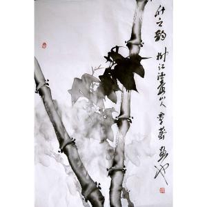 覃莽国画作品《【竹之韵】作者覃莽》价格4800.00元