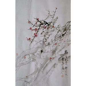 覃莽国画作品《【梅之风骨】作者覃莽》价格4800.00元