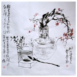 覃莽国画作品《【雅致】作者覃莽》价格6240.00元