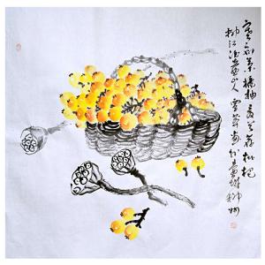 覃莽国画作品《【果香满溢】作者覃莽》价格6240.00元