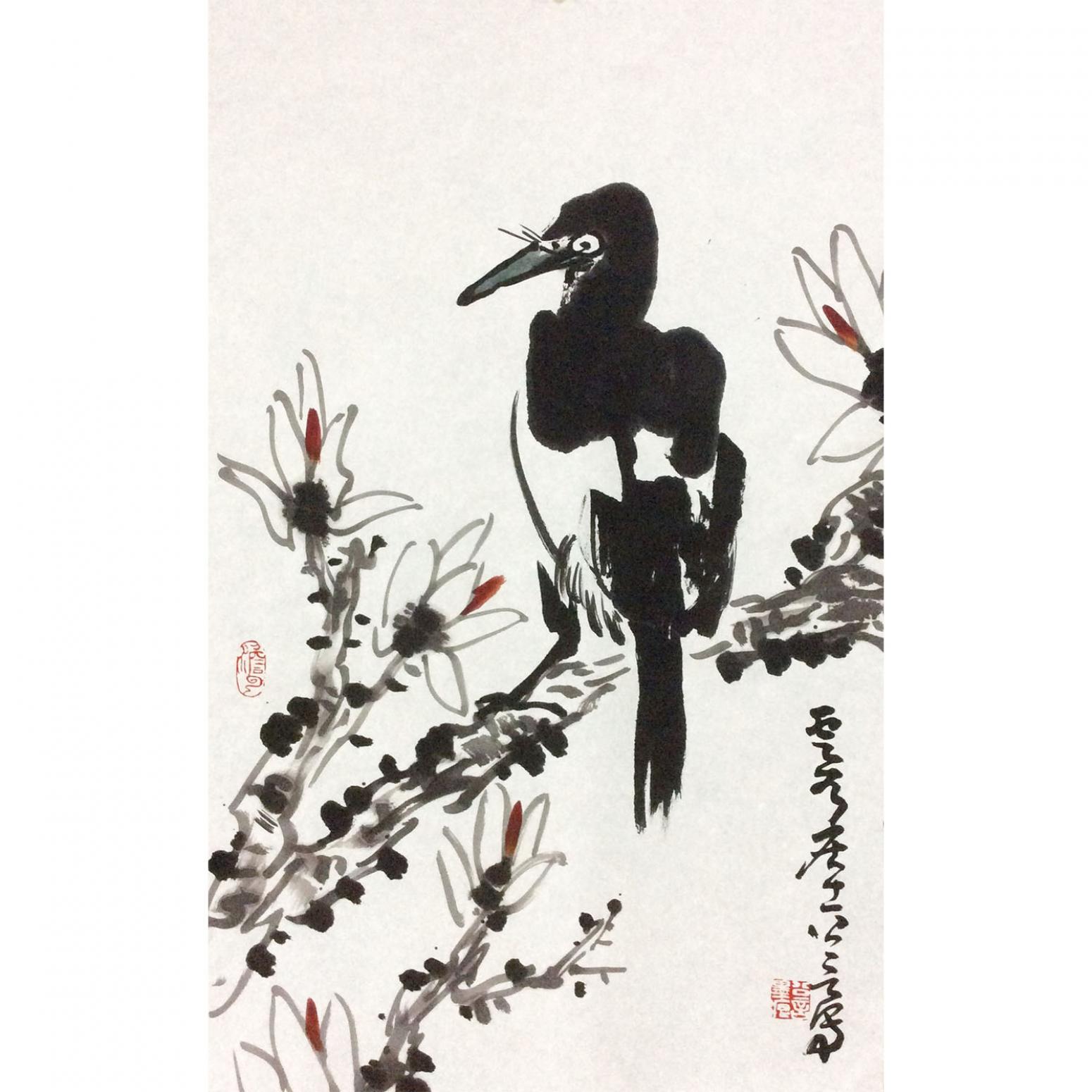 龚光万国画作品《【花鸟2】作者龚光万》