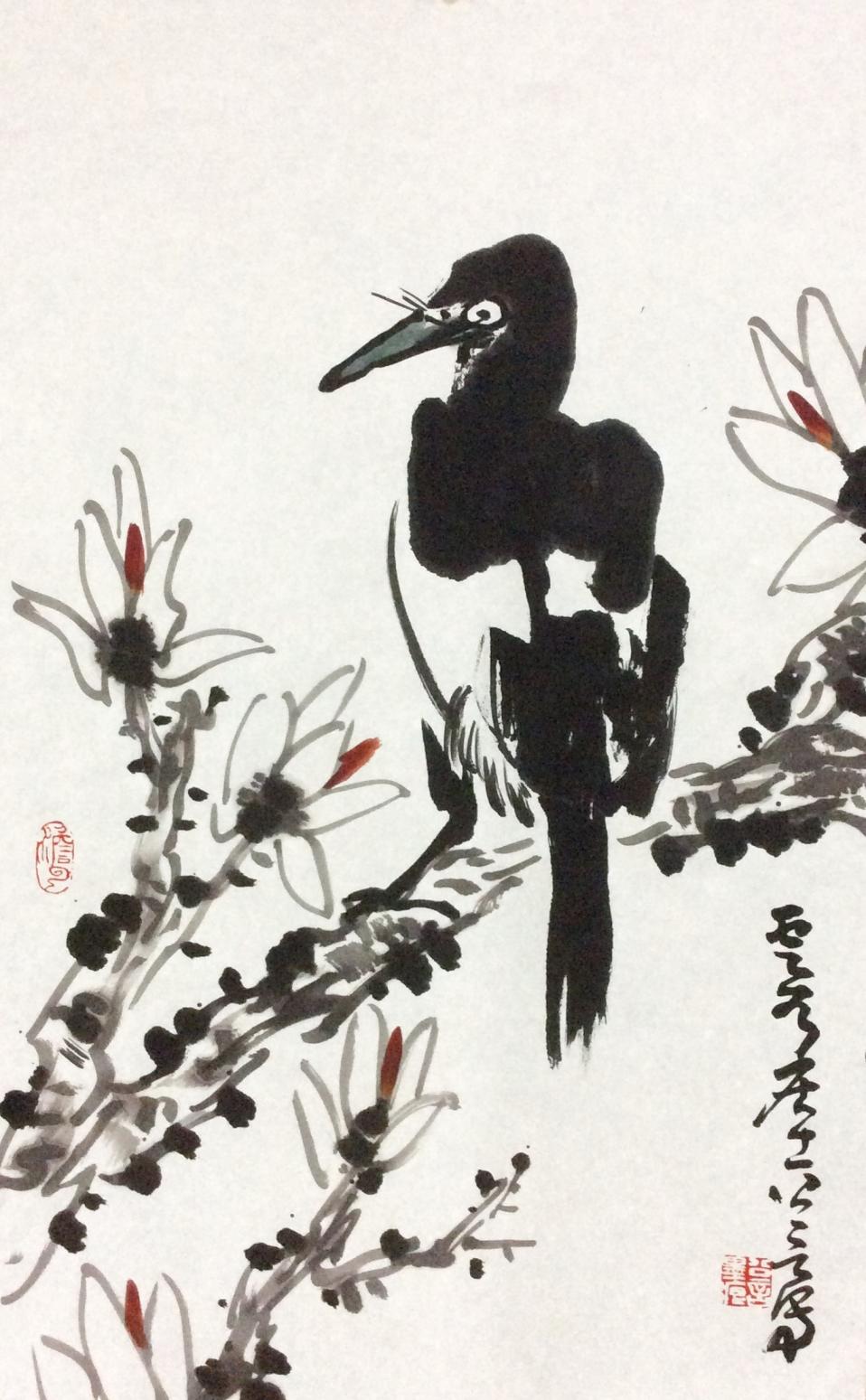 龚光万国画作品《【花鸟2】作者龚光万》【图0】