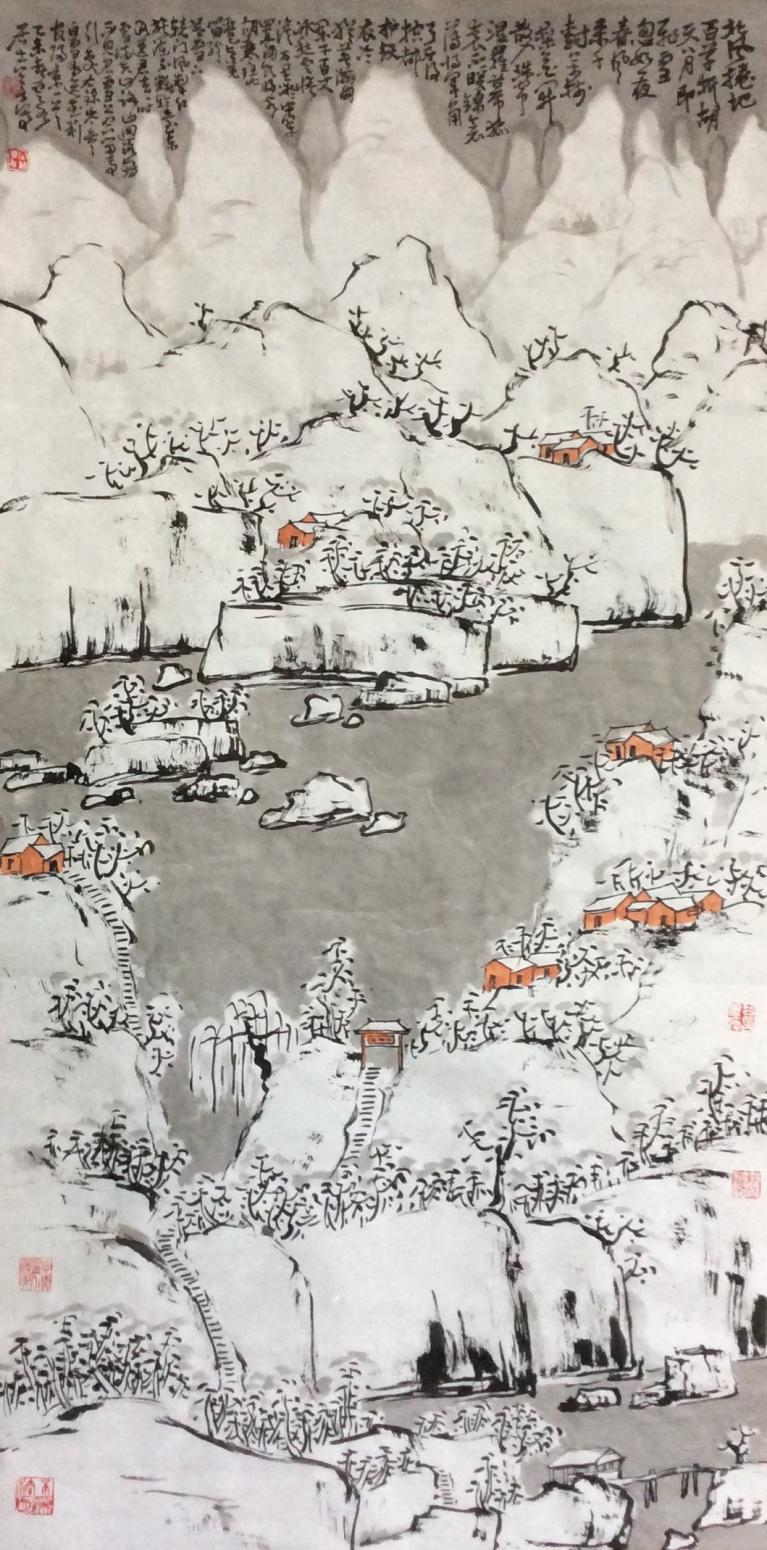 龚光万国画作品《【山水】作者龚光万》【图0】