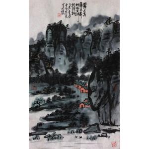 艺术品图片：艺术家龚光万国画作品名称《【山水14】作者龚光万》议价