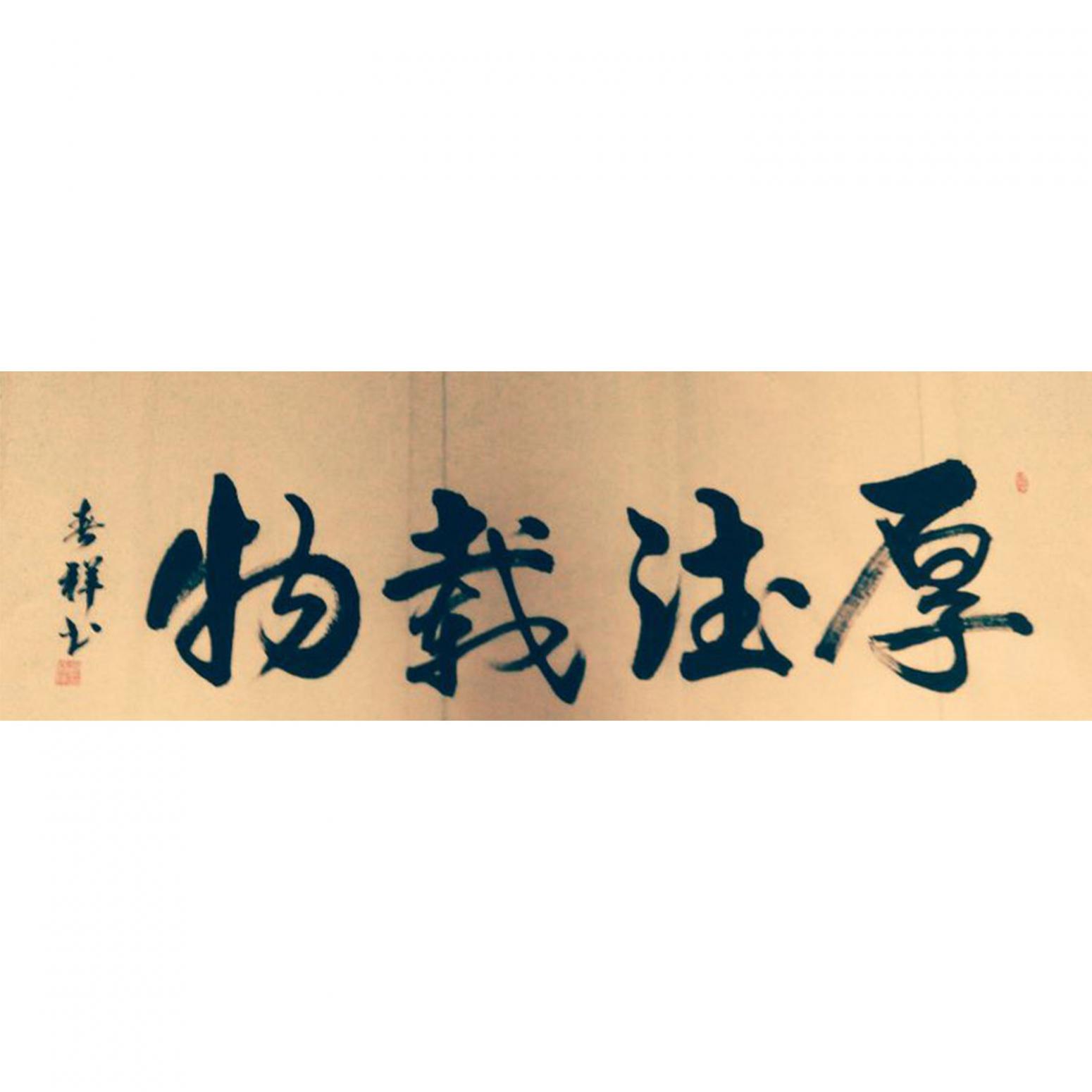 胡春祥书法作品《【厚德载物】作者胡春祥》