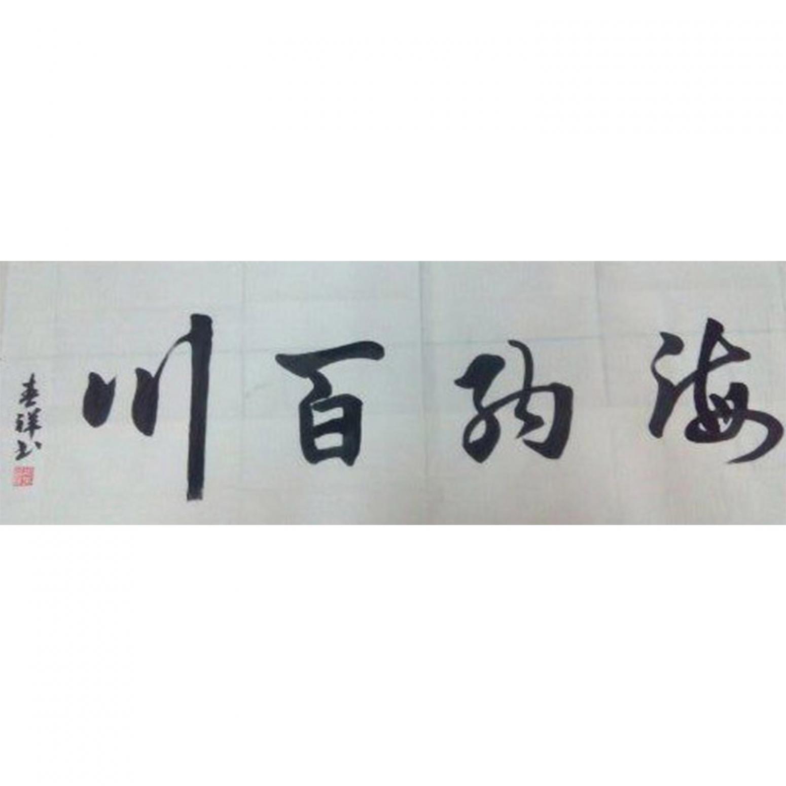 胡春祥书法作品《【海纳百川】作者胡春祥》