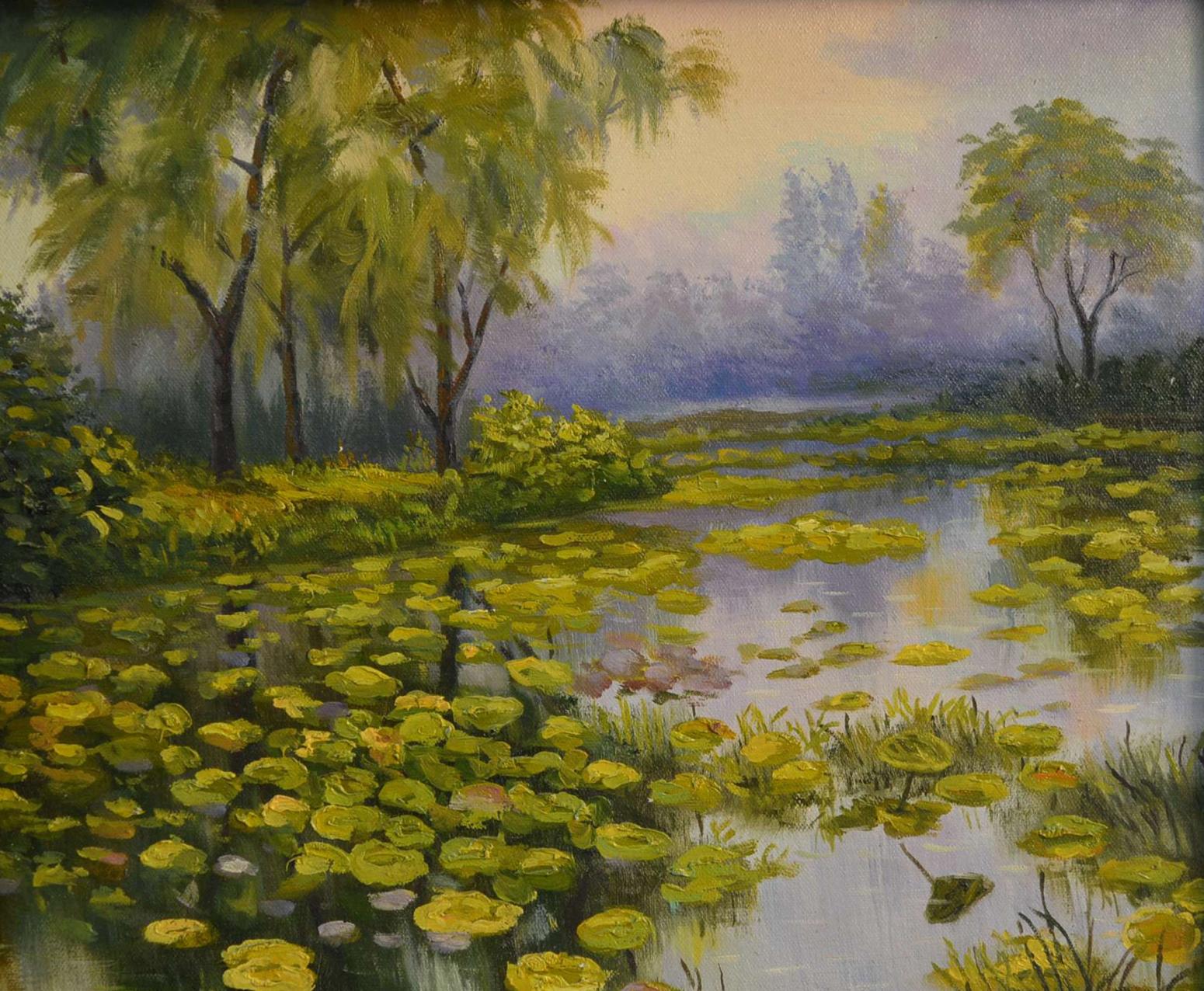 罗鸿羽油画作品《【夏塘】作者罗鸿羽》【图0】